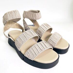 Aerosoles Women's Fiona Flatform Sandal Stone Size 8 NEW Comfort Shoes